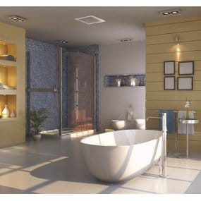 El mejor calefactor de baño del 2020 imagen 5 espacio en el cuarto de baño