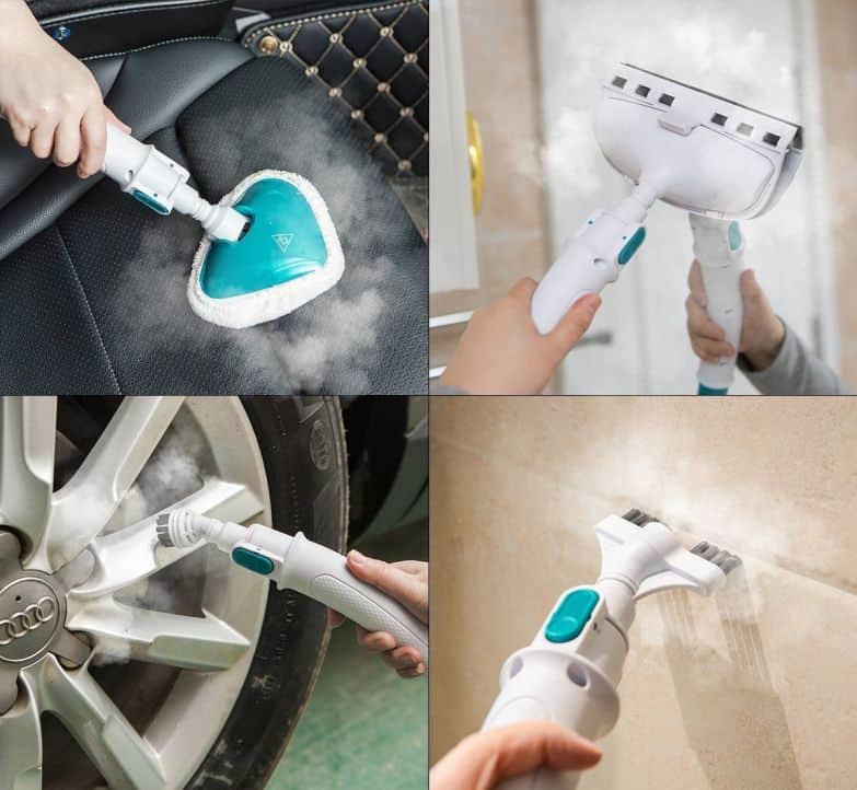 usos con la limpiadora mopa a vapor