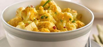 Coliflor asada al curry