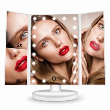 Le meilleur miroir de maquillage à acheter en 2020 image 27 Miroir de maquillage avec éclairage HAMSWAN