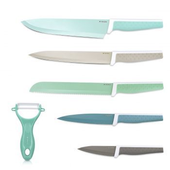 Juegos de cuchillos con pelador de cerámica Navaris