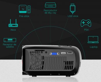 conectividad en un mini proyector