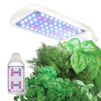 lámpara de luz led para huerto hidropónico en casa