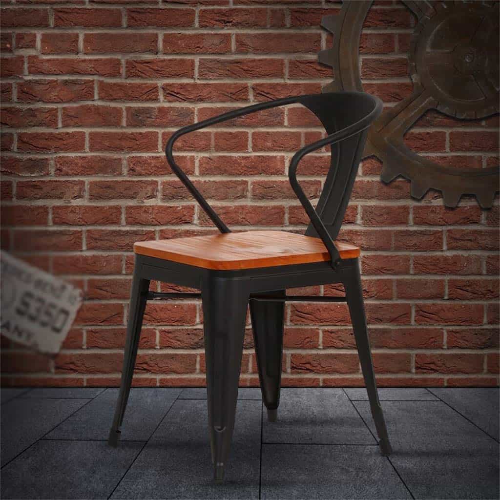 Sillas Tolix : Símbolo del estilo vintage industrial imagen 6 decoración-steampunk-con-sillas-tolix