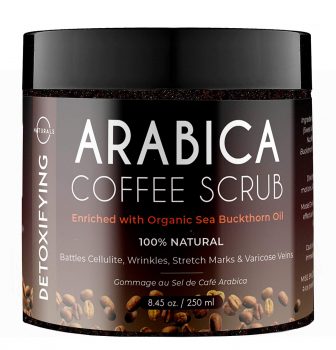 4 gommages de sels de la mer Morte image 2 Sels exfoliants-de-la-mer-morte-Café-Arabica-ONaturals