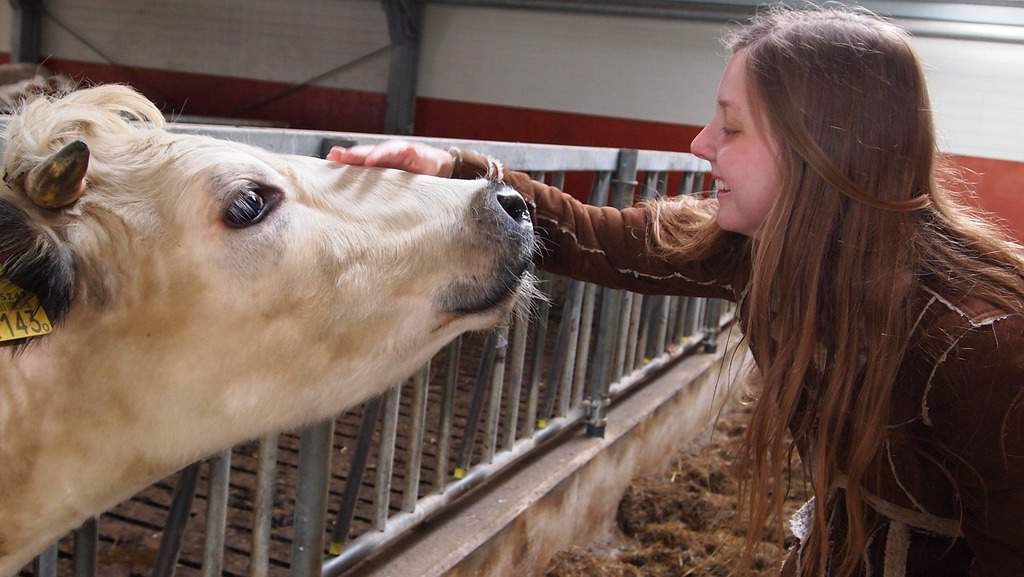 ¿Qué significa ser crudivegano? imagen 34 crudivegana-cuidando-de-los-animales
