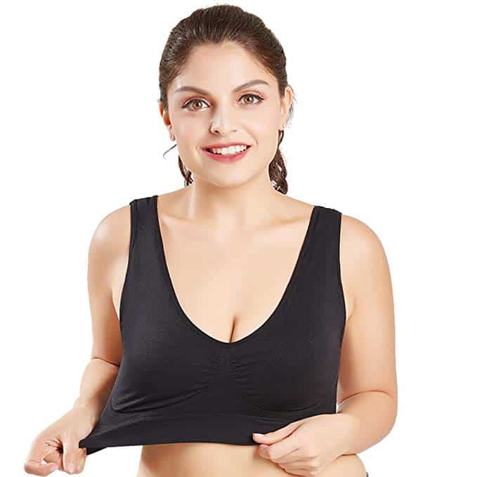 Hawiton Sujetador Deportivo Alto Impacto Mujer Sujetador de Ejercicio C/ómodo Bra Deportivo Sujetador Negro Deportivo Ni/ña Sin Costuras Almohadilla Desmontable para Fitness Yoga Pilates Bailar Correr