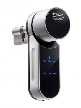 Cerradura de seguridad inteligente motorizada Tesa Assa Abloy ENTRKIT1T603035