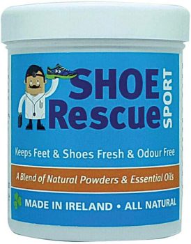Polvos para pies y calzado 100% natural con árbol de té, eucalipto y menta Shoe Rescue