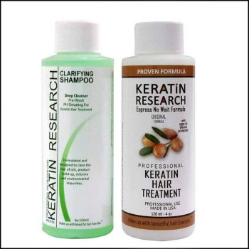 Tratamiento profesional de queratina brasileña para el cabello Keratin Research