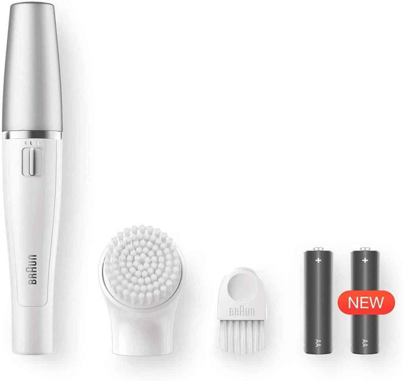 Análisis de la depiladora facial con cepillo limpiador Braun Face 810 imagen 3 accesorios incluidos con la braun face 810