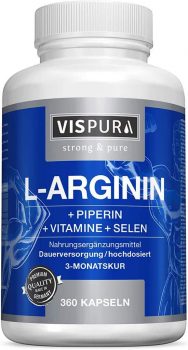 Arginine: le complément alimentaire pour les sportifs image 8 Capsules de L-arginine Vispura