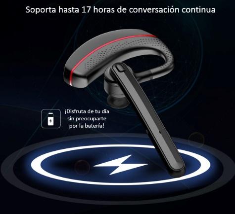 duración de la batería en un auricular manos libres bluetooth