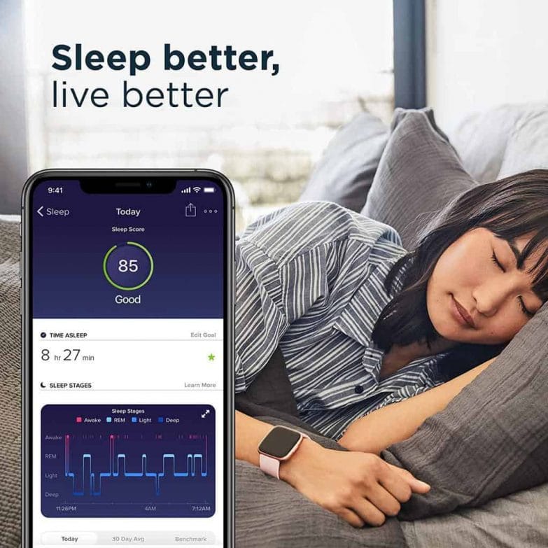 fitbit versa monitoriza el sueño