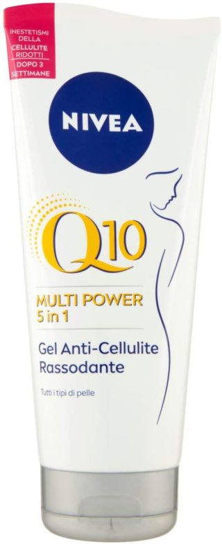 Crema anticelulítica reafirmante reductora y quema grasa Nivea Q10 Multi Power 5 en 1