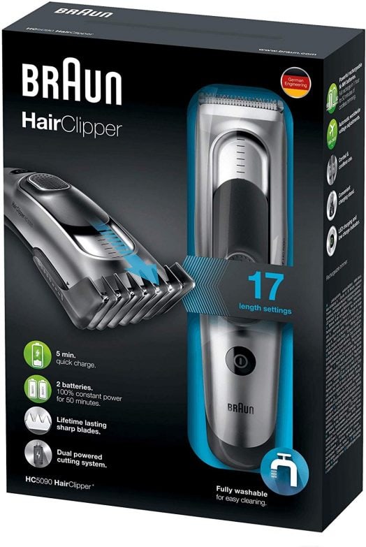 Tondeuse à cheveux Braun HC5090: la tondeuse professionnelle dont vous avez besoin image 4 emballage de tondeuse à cheveux braun hc5090