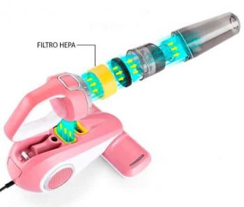 La mejor aspiradora antiácaros para colchones imagen 16 filtro en la aspiradora de ácaros