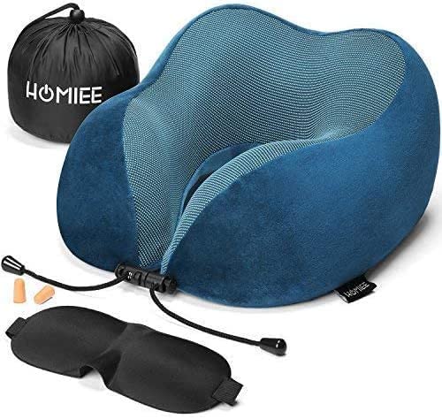 Almohada cervical de viaje viscoelástica HOMIEE