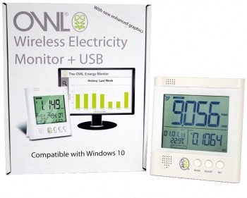 Contador eléctrico con USB inalámbrico Owl CM160