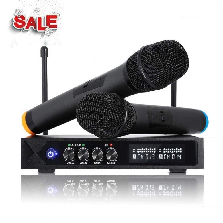 Micrófono Karaoke Bluetooth Roxtak set de 2