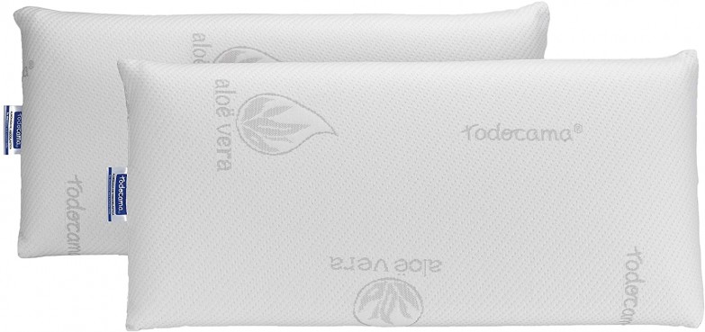 Pack de 2 almohadas viscoelásticas Aloe VeraTodocama