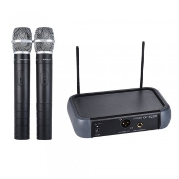 Guide pour acheter le meilleur microphone karaoké de 2020 image 6 Système de microphone sans fil double canal VHF Ammoon