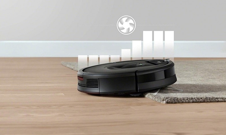 aspirador en diferentes tipos de suelo y alfombras de la roomba