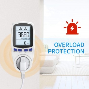 protección contra sobrecarga del medidor de consumo eléctrico