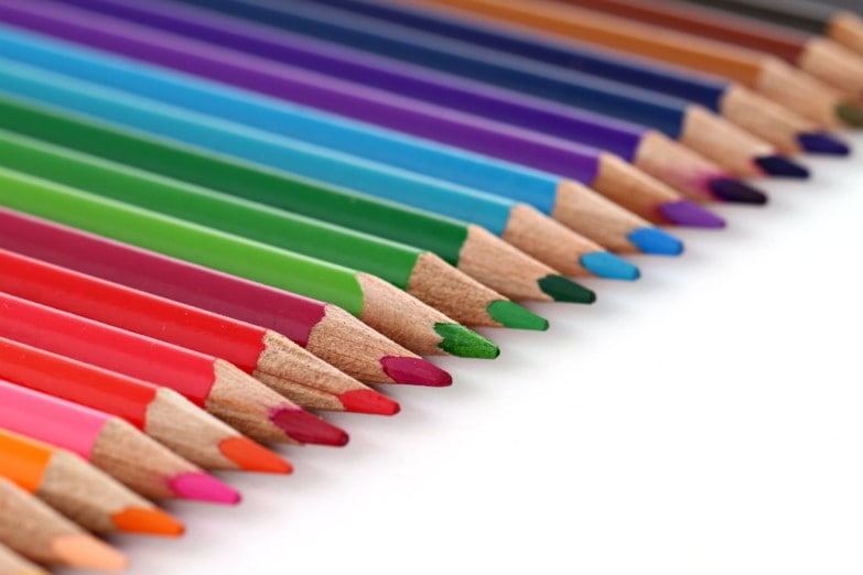 Le meilleur ensemble de crayons de couleur Prismacolor image 2 Crayons de couleur alignés