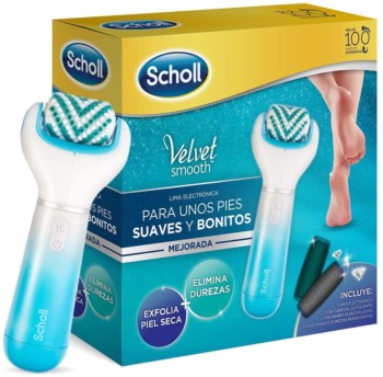 Lima eléctrica para las durezas de los pies Scholl Velvet Smooth