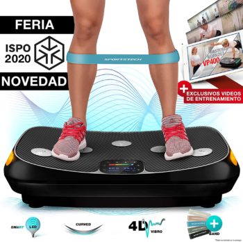 Plataforma vibratoria de diseño curvo Sportstech4D VP400