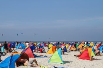 Refugios en la playa. 