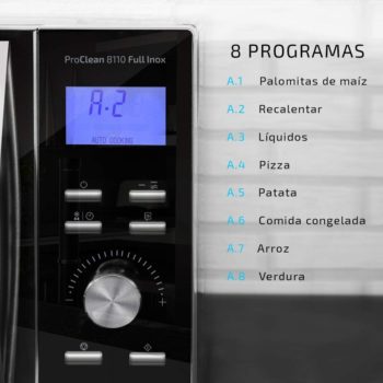 Microondas Cecotec con 8 programas de cocción