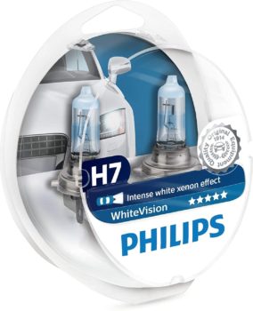 Bombillas H7 efecto xenón Philips 12972WHVSM WhiteVision Xenon Effect