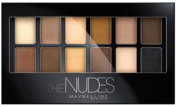 Paleta de sombras de ojos marrones Maybelline New York The Nudes