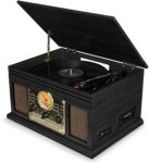 Tocadiscos de vinilo vintage y cd con altavoces integrados i-box