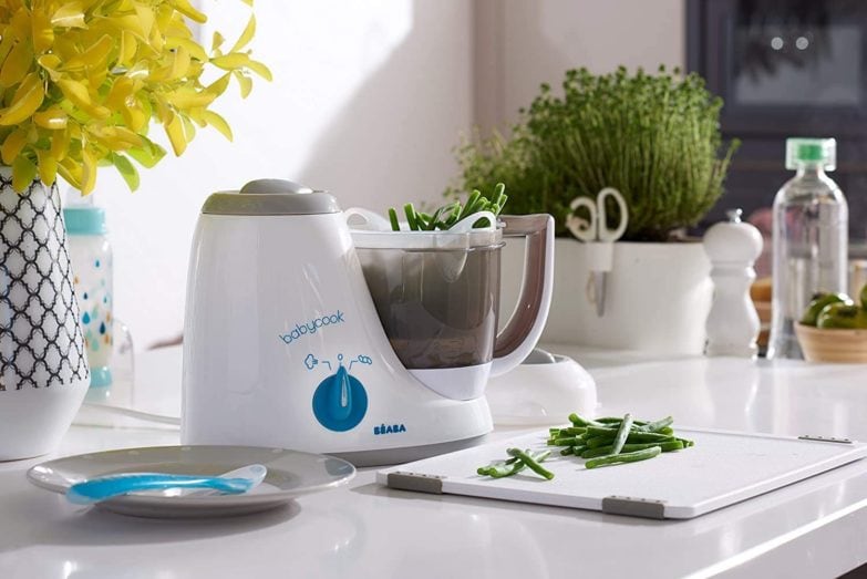 Babycook: los mejores procesadores de alimentos para bebés imagen 1 Robot de cocina Babycook en la encimera de una cocina
