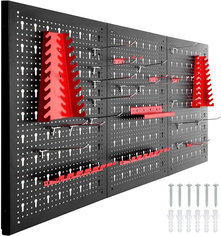 Panel perforado para herramientas Tectake