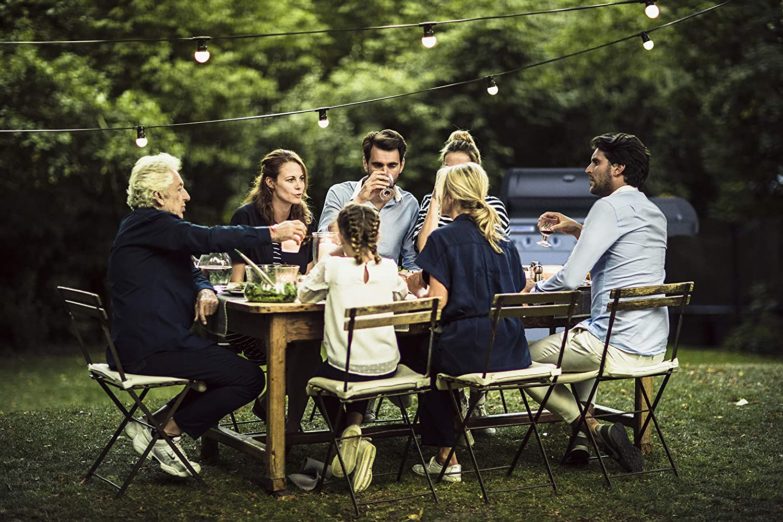 Barbacoa en jardín