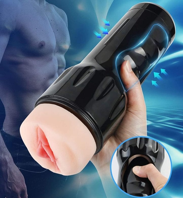 Masturbador con vibrador