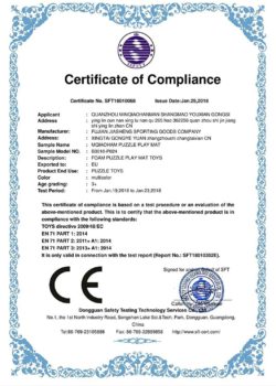 Ejemplo de certificado de conformidad europea CE