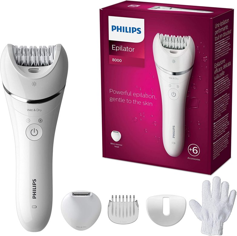 Depiladora eléctrica para mujer Philips Serie 8000 BRE715/00