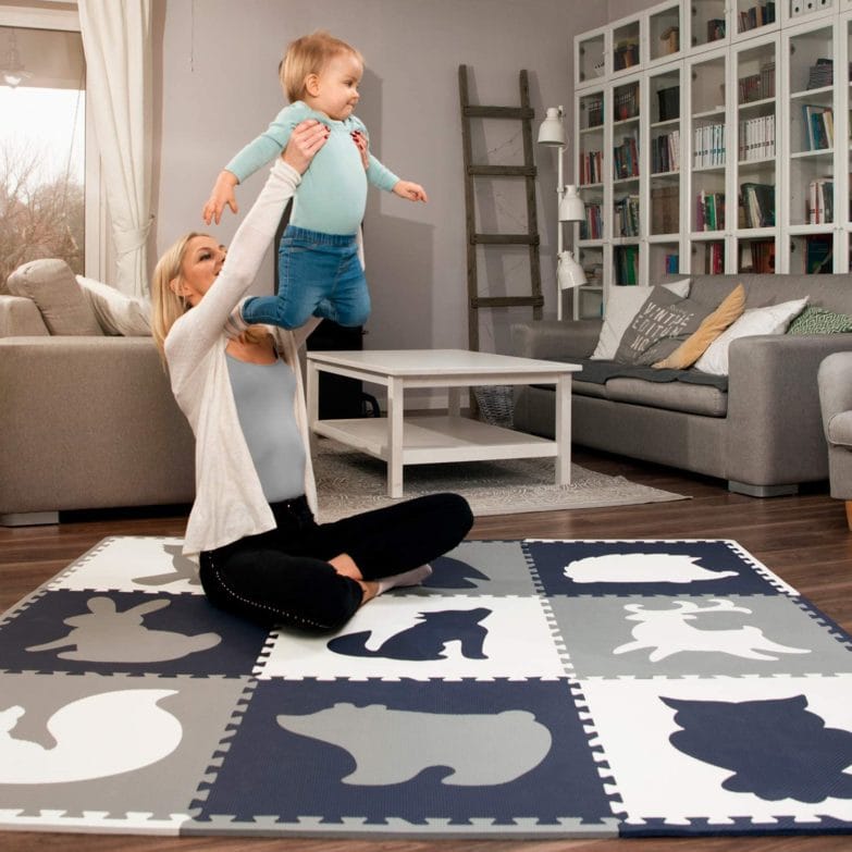 alfombra de puzzle para bebé más segura