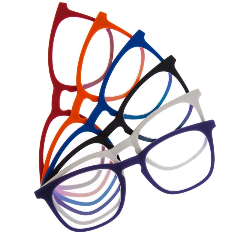 Gafas de distintos colores