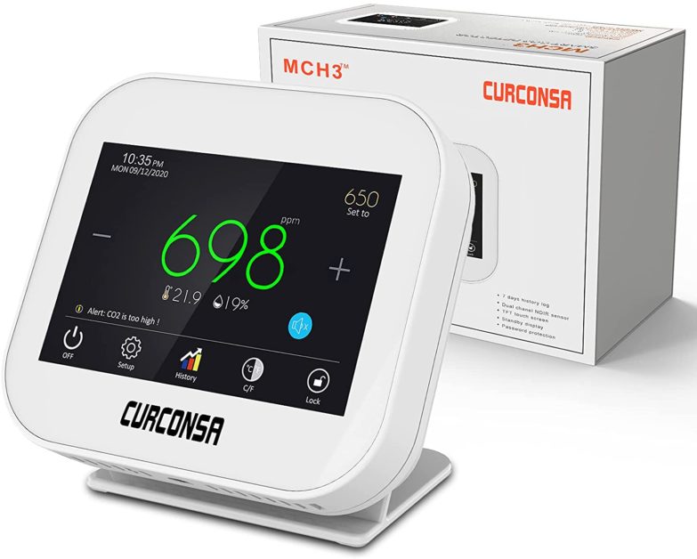 Sensor de CO2 con temperatura ambiente Curconsa 