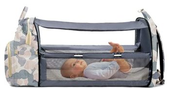 mochila para carrito de bebé con cuna incluida