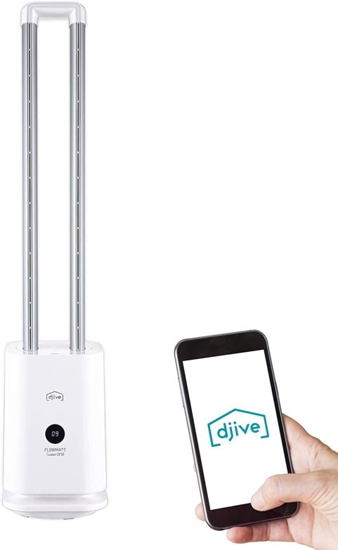 Ventilador de torre compatible con Alexa Djive Flowmate Tower One