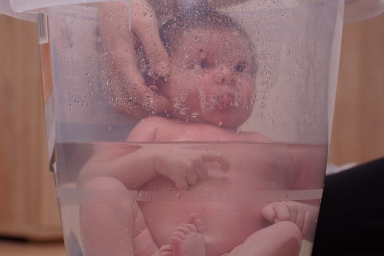 bañeras para bebé tipo cubo