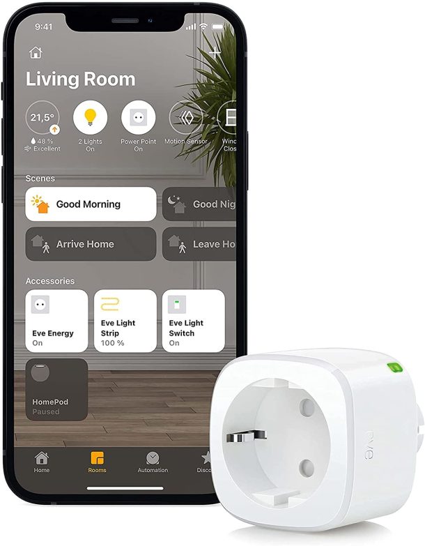 enchufe smart plug compatible con Apple HomeKit Eve Energy 