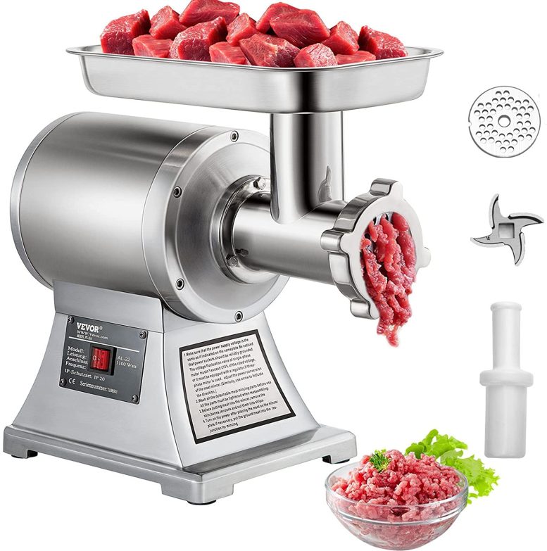 Máquina picadora de carne de acero inoxidable VEVOR